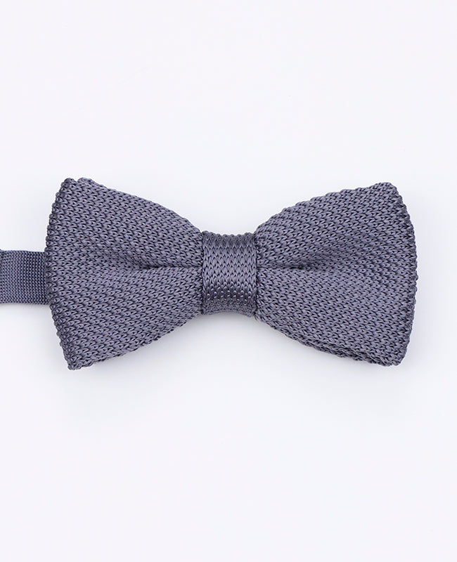 Noeud Papillon Gris Homme en Tricot «Léon»
