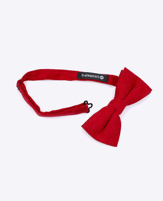 Papillon Rosso Uomo in Effetto Velluto | Simon - Unipap's