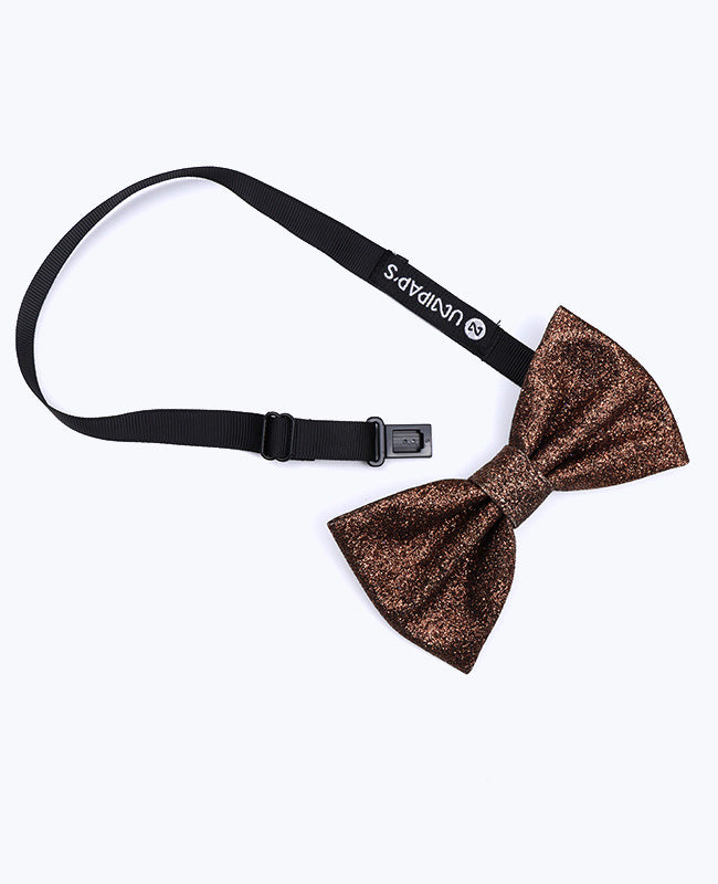 Papillon con Paillettes Marrone Uomo in Poliestere «Olive»