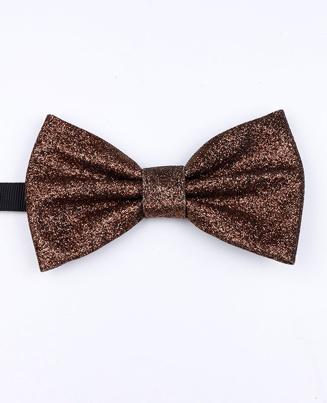 Papillon con Paillettes Marrone Uomo in Poliestere «Olive»
