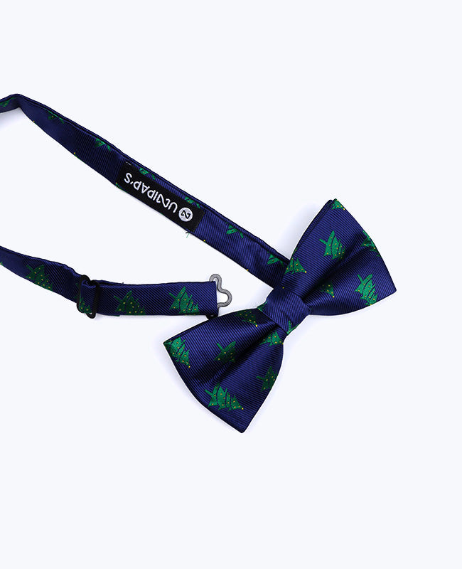 Papillon di Natale Blu n°1 Uomo in Poliestere «Christmas»