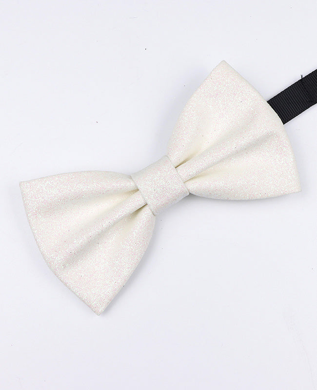Papillon con Paillettes Bianco Uomo in Poliestere «Olive»