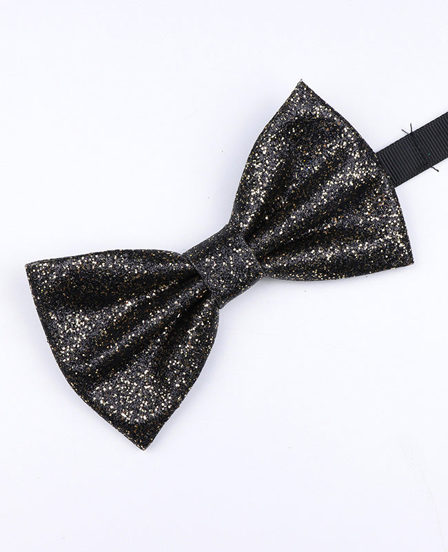 Papillon con Paillettes Nero n°2 Uomo in Poliestere «Olive»