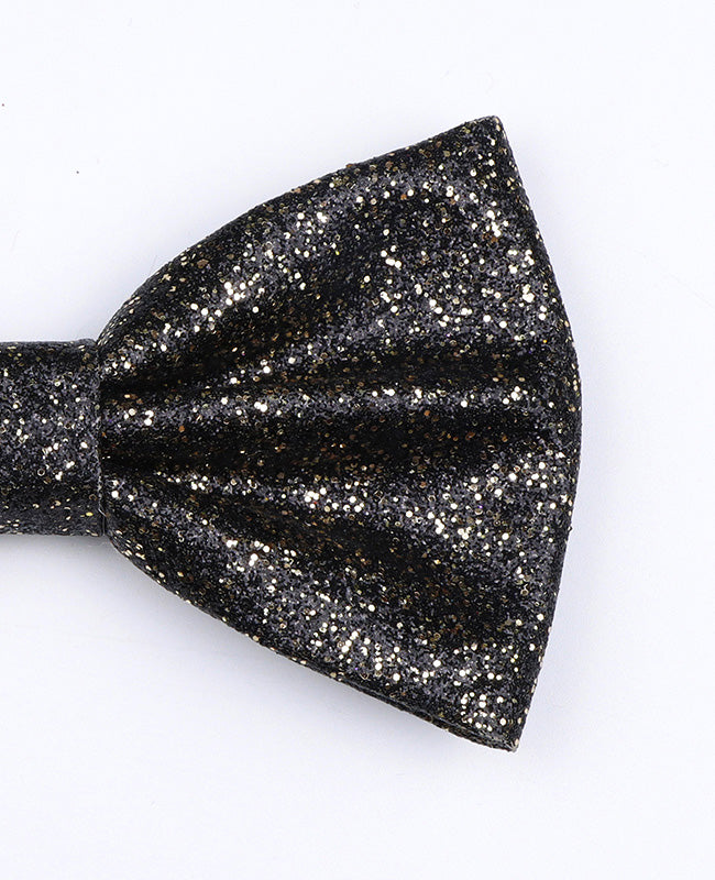 Papillon Con Paillettes Nero n°2 Uomo in Poliestere «Olive»
