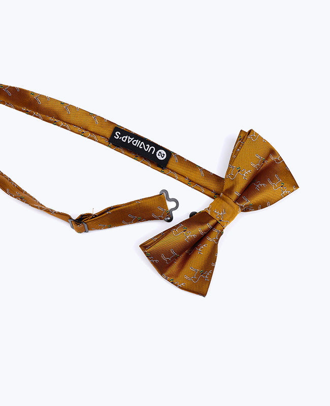 Papillon di Natale Oro Uomo in Poliestere «Christmas»