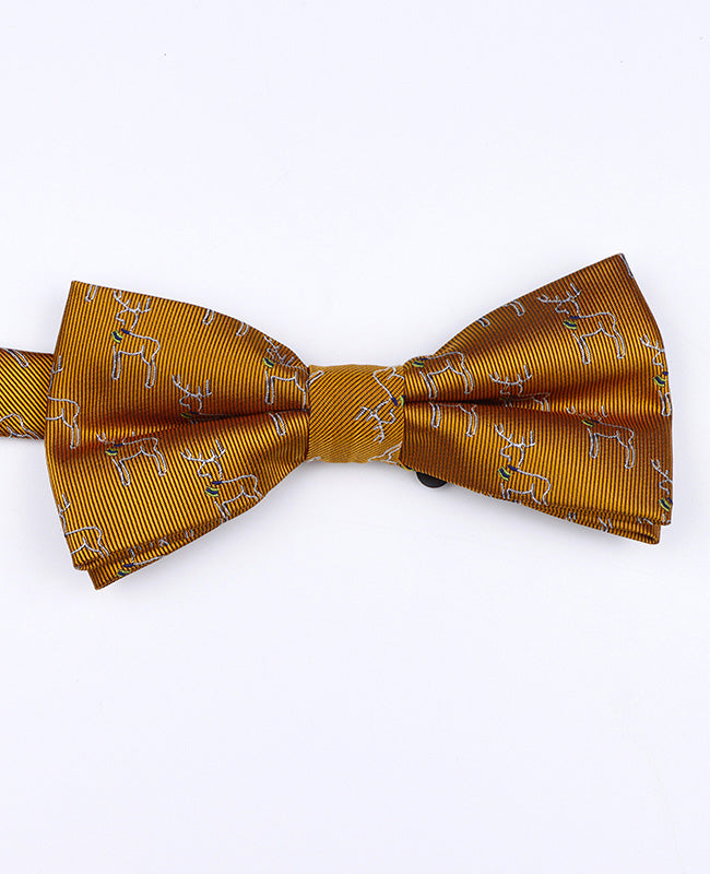 Papillon di Natale Oro Uomo in Poliestere «Christmas»