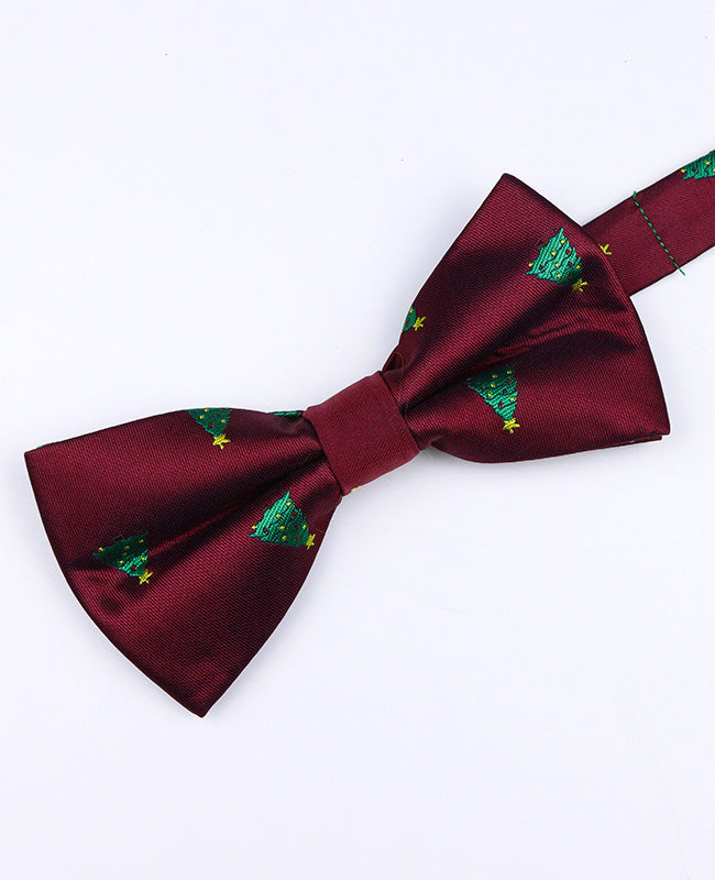 Papillon di Natale Rosso n°1 Uomo in Poliestere «Christmas»