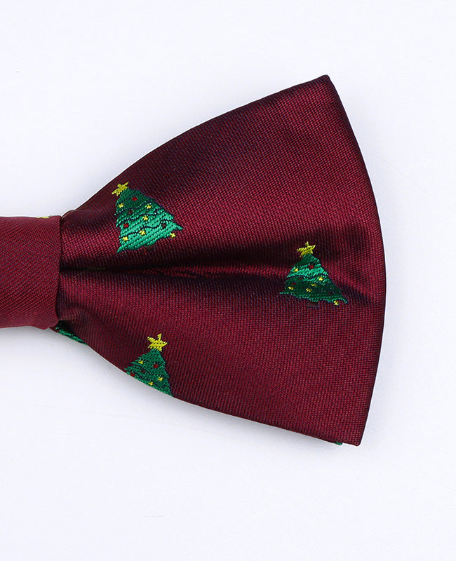 Papillon di Natale Rosso n°1 Uomo in Poliestere «Christmas»