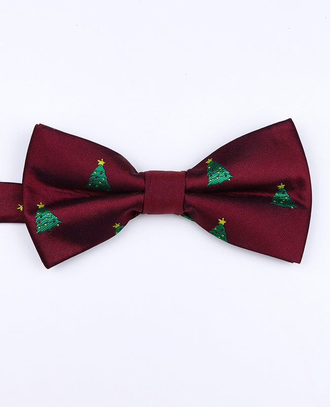 Papillon di Natale Rosso n°1 Uomo in Poliestere «Christmas»