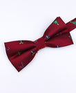 Papillon di Natale Rosso n°2 Uomo in Poliestere «Christmas»