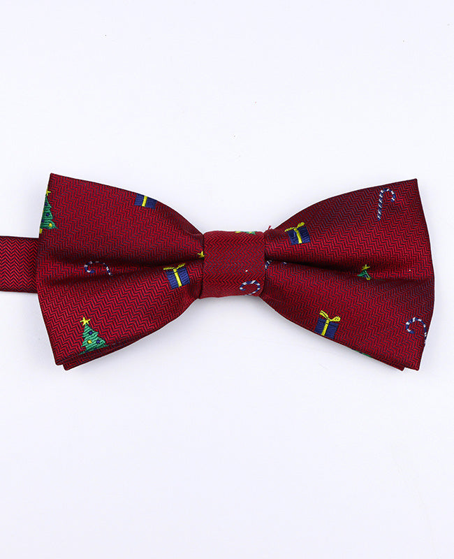 Papillon di Natale Rosso n°2 Uomo in Poliestere «Christmas»