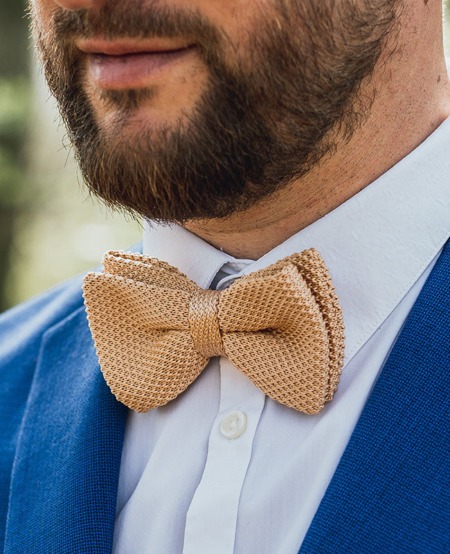 Papillon Oro Uomo in Maglia «Léon»