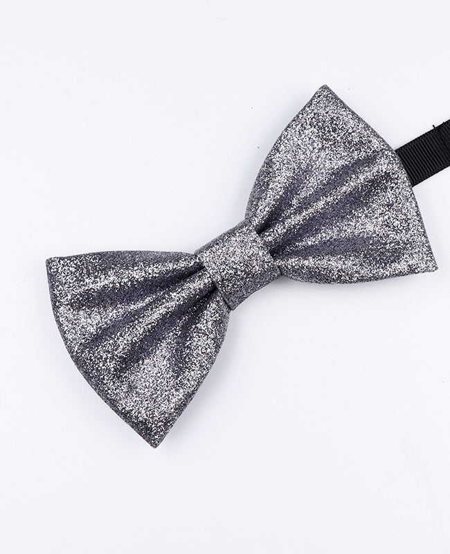 Papillon con Paillettes Argento n°1 Uomo in Poliestere «Olive»