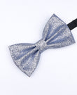 Papillon con Paillette Argento n°2 Uomo in Poliestere «Olive»