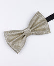 Papillon con Paillette Argento n°3 Uomo in Poliestere «Olive»