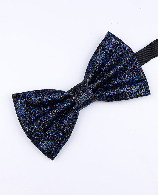 Papillon con Paillette Blu n°4 Uomo in Poliestere «Olive»