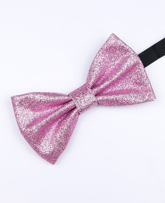 Papillon a Paillette Rosa n°3 Uomo in Poliestere «Olive»