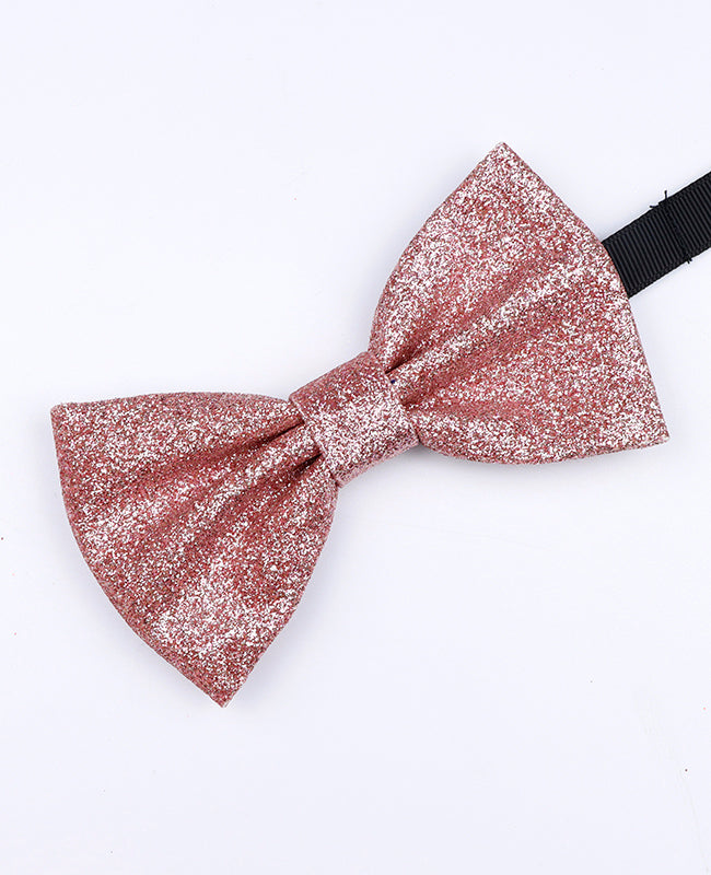 Papillon con Paillette Rosa n°4 Uomo in Poliestere «Olive»