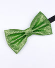 Papillon con Paillette Verde n°2 Uomo in Poliestere «Olive»