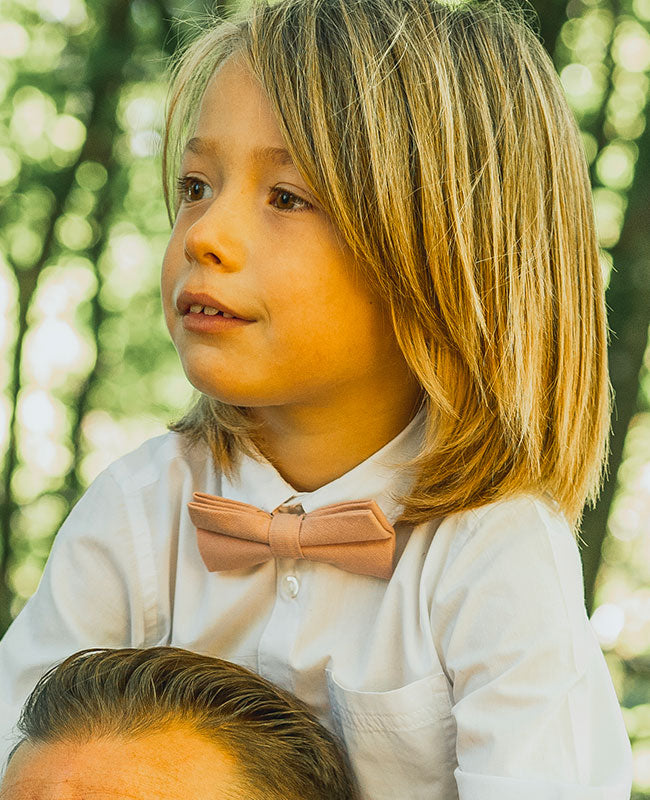 Papillon Rosa n°3 Bambini in Cotone «Edgard»