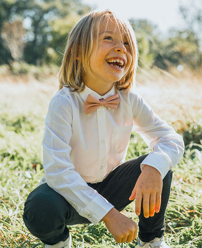 Papillon Rosa n°4 Bambini in Poliestere «Anatole»
