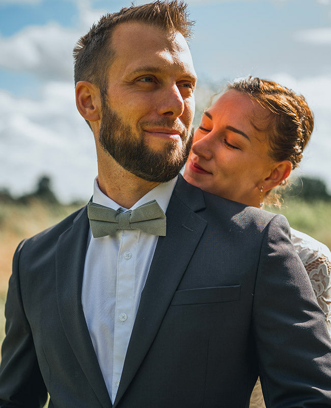 Papillon Verde n°2 Uomo in Cotone «Edgard»