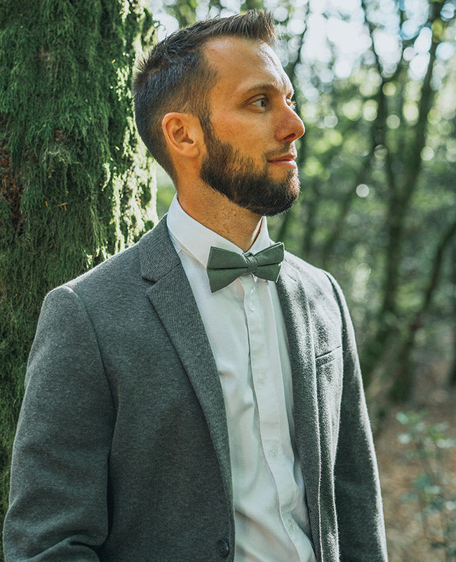 Papillon Verde n°5 Uomo in Cotone «Oscar»