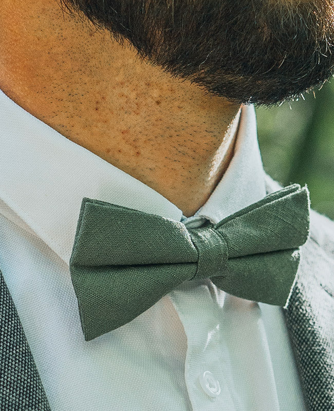Papillon Verde n°5 Uomo in Cotone «Oscar»