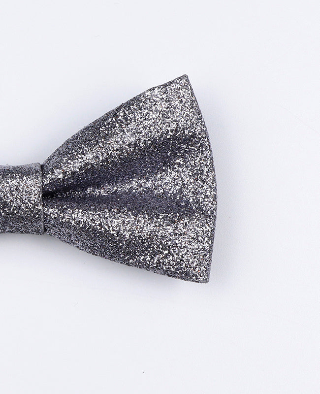 Papillon Con Paillettes Argento n°1 Bambini in Poliestere «Olive»