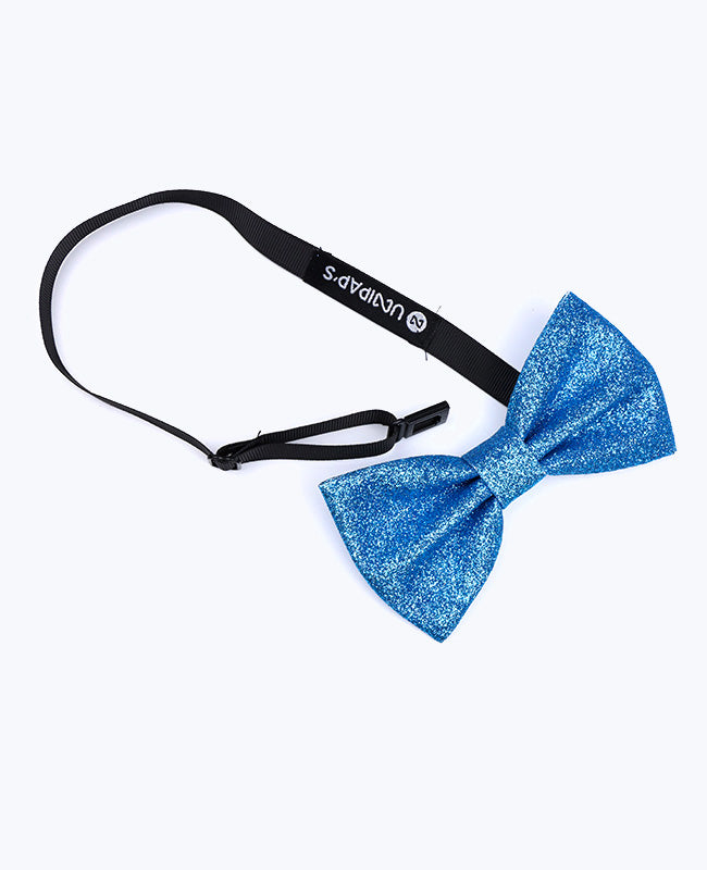 Papillon Con Paillettes Blu n°2 Uomo in Poliestere «Olive»