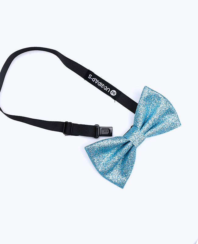Papillon Con Paillettes Blu n°3 Uomo in Poliestere «Olive»
