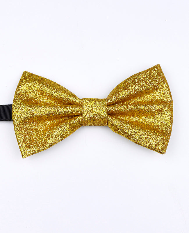 Papillon Con Paillettes Oro n°1 Uomo in Poliestere «Olive»