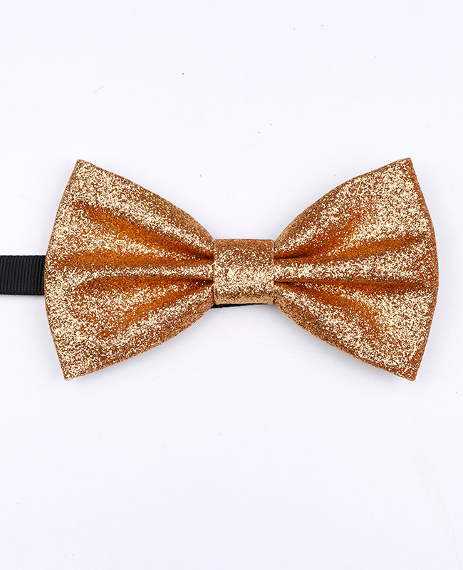 Papillon Con Paillettes Oro n°2 Uomo in Poliestere «Olive»