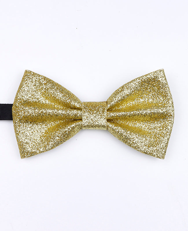 Papillon Con Paillettes Oro n°3 Uomo in Poliestere «Olive»