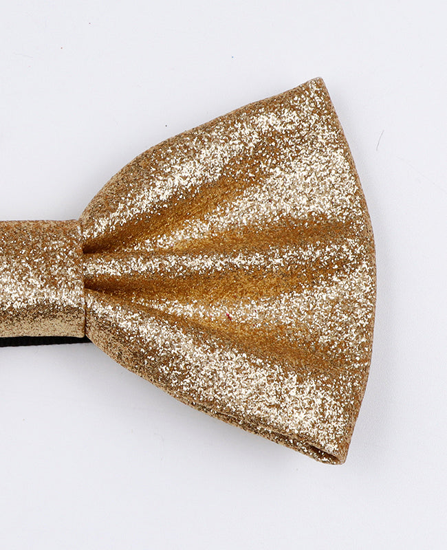 Papillon Con Paillettes Oro n°4 Uomo in Poliestere «Olive»