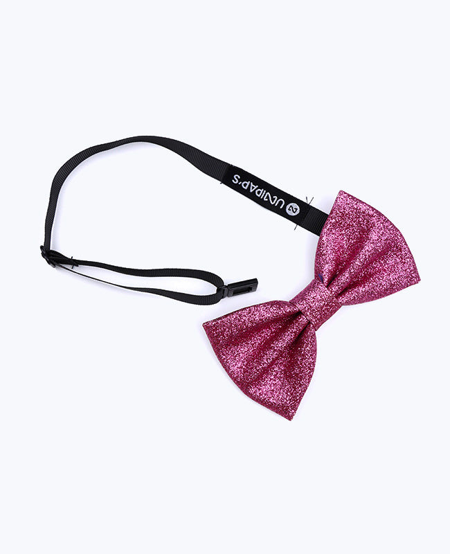 Papillon Con Paillettes Rosa n°1 Uomo in Poliestere «Olive»