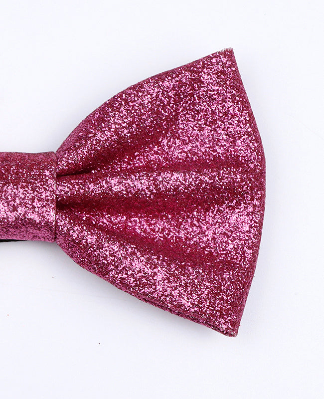 Papillon Con Paillettes Rosa n°1 Uomo in Poliestere «Olive»