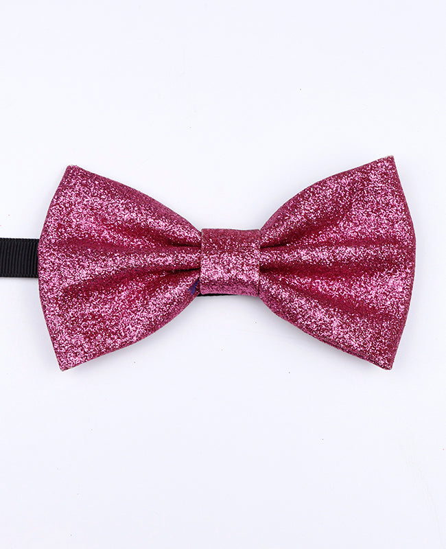 Papillon Con Paillettes Rosa n°1 Uomo in Poliestere «Olive»