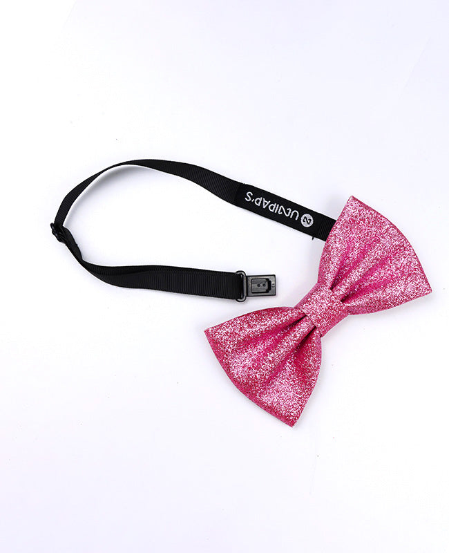 Papillon Con Paillettes Rosa n°2 Uomo in Poliestere «Olive»