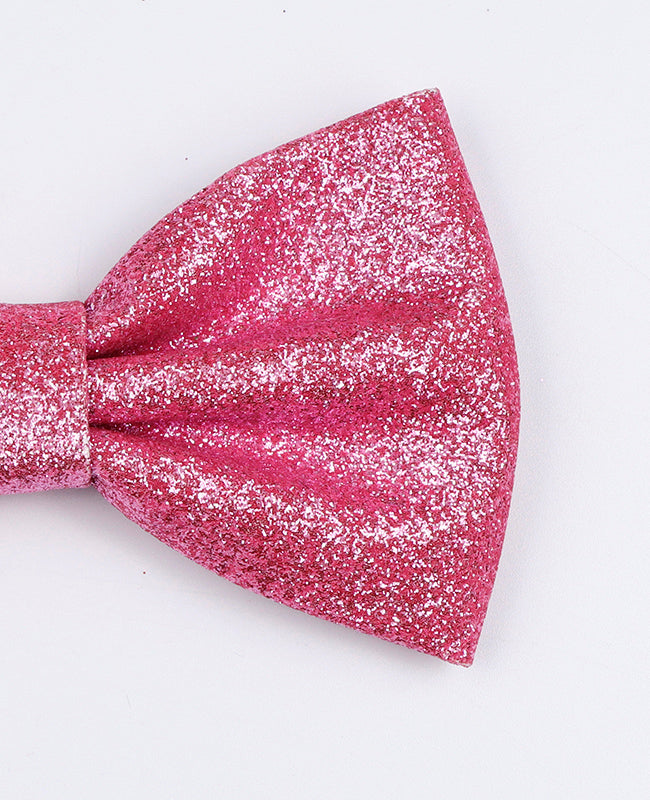 Papillon Con Paillettes Rosa n°2 Uomo in Poliestere «Olive»