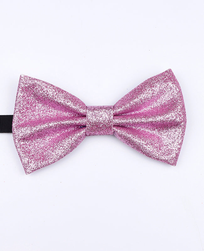 Papillon Con Paillettes Rosa n°3 Uomo in Poliestere «Olive»