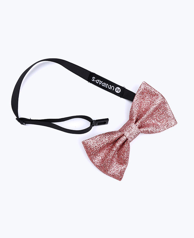 Papillon Con Paillettes Rosa n°4 Uomo in Poliestere «Olive»
