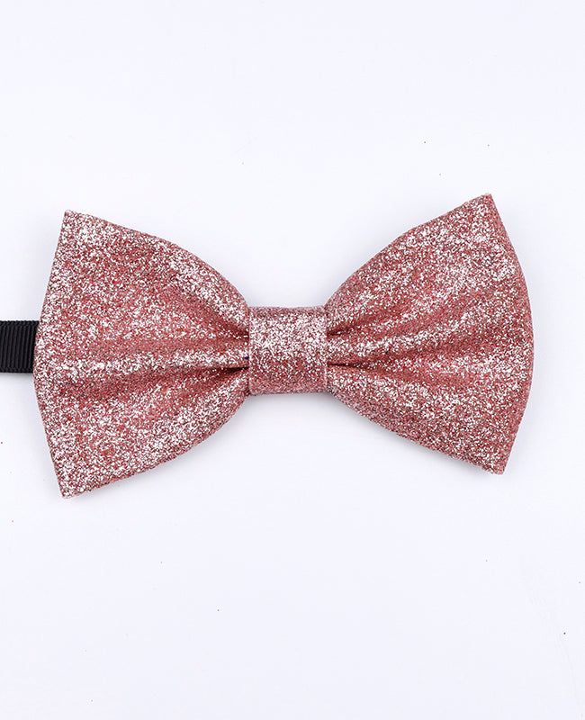 Papillon Con Paillettes Rosa n°4 Uomo in Poliestere «Olive»