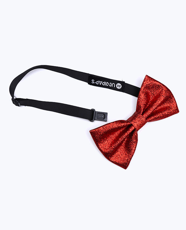 Papillon Con Paillettes Rosso n°2 Uomo in Poliestere «Olive»