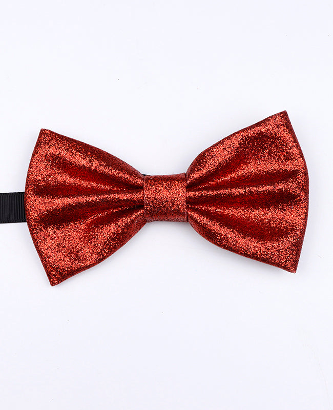 Papillon Con Paillettes Rosso n°2 Uomo in Poliestere «Olive»