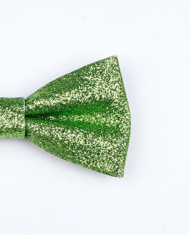 Papillon Con Paillettes Verde n°2 Bambini in Poliestere «Olive»