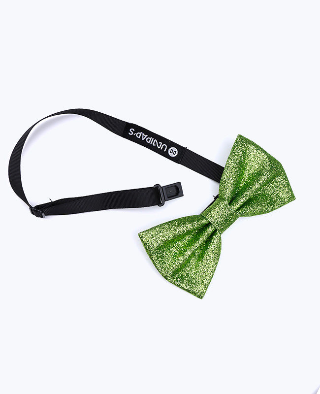 Papillon Con Paillettes Verde n°2 Uomo in Poliestere «Olive»