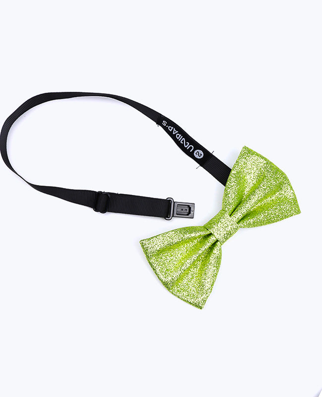 Papillon Con Paillettes Verde n°3 Uomo in Poliestere «Olive»