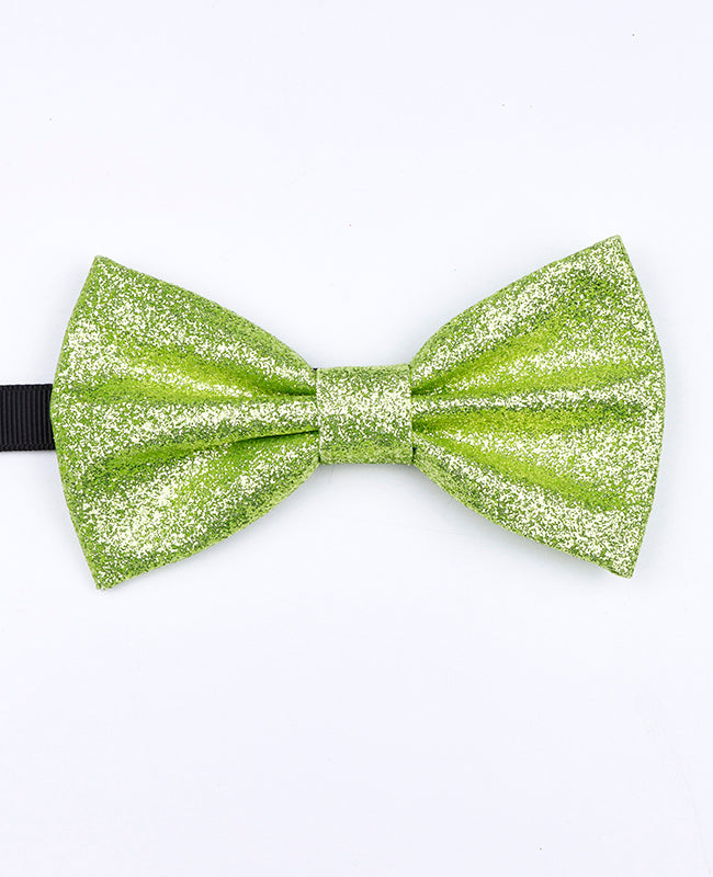 Papillon Con Paillettes Verde n°3 Uomo in Poliestere «Olive»