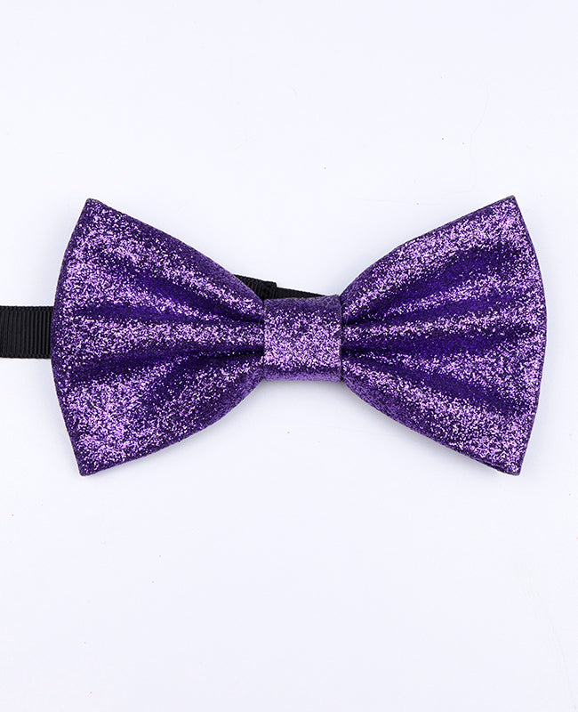 Papillon Con Paillettes Viola Uomo in Poliestere «Olive»